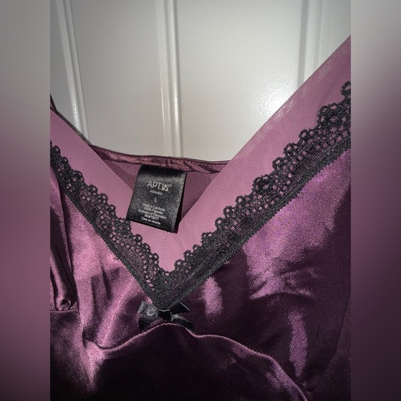Apt. 9 Deep Purple Satin Chemise - Picture 7 of 11